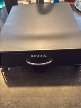 Keurig Black Drawer with Chrome Handle